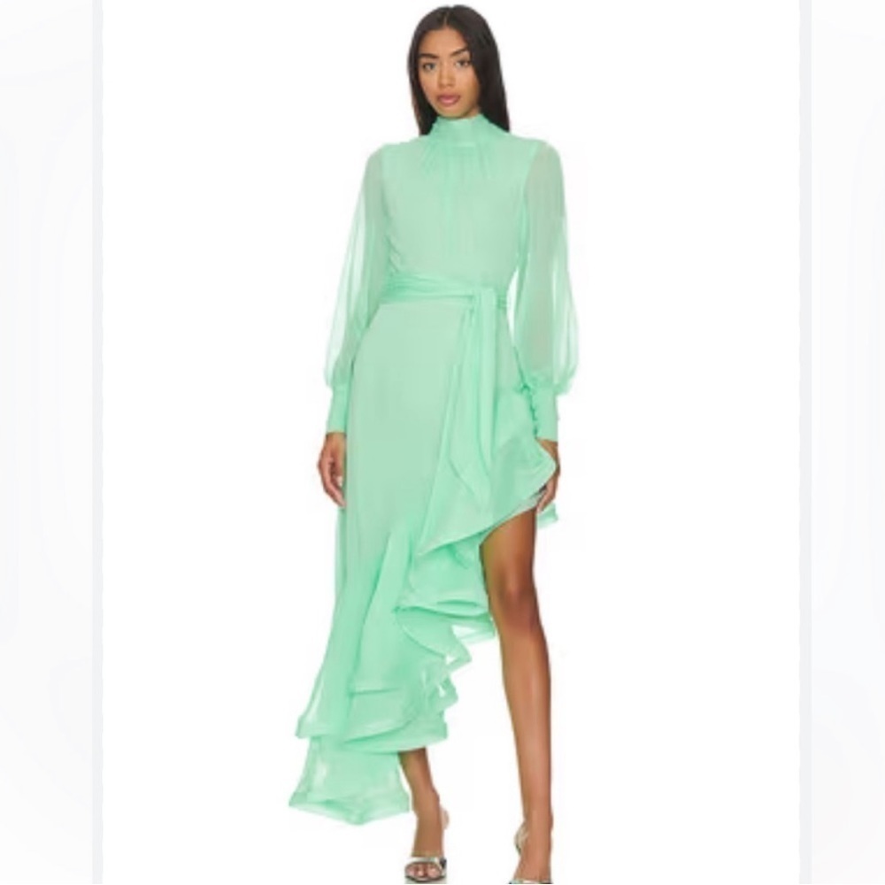 Elliatt Green Character Midi Dress NWT